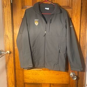 Columbia Men's Black Softshell Windbreaker with Crest